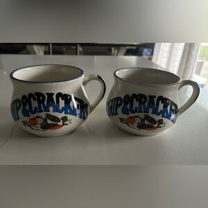 Soup & Crackers Ceramic Mug Set